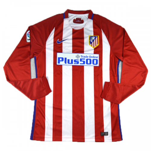 Atletico Madrid LS Home 2016/17 Soccer Jersey Shirt